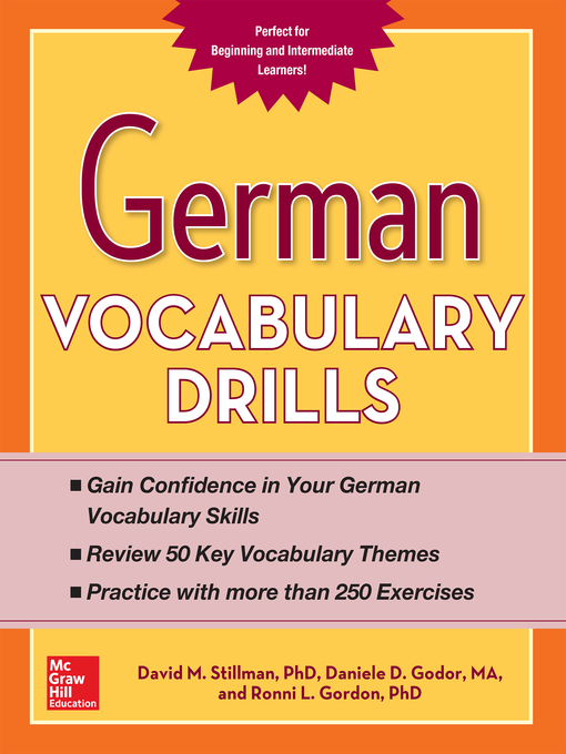 Title details for German Vocabulary Drills by David M. Stillman - Available
